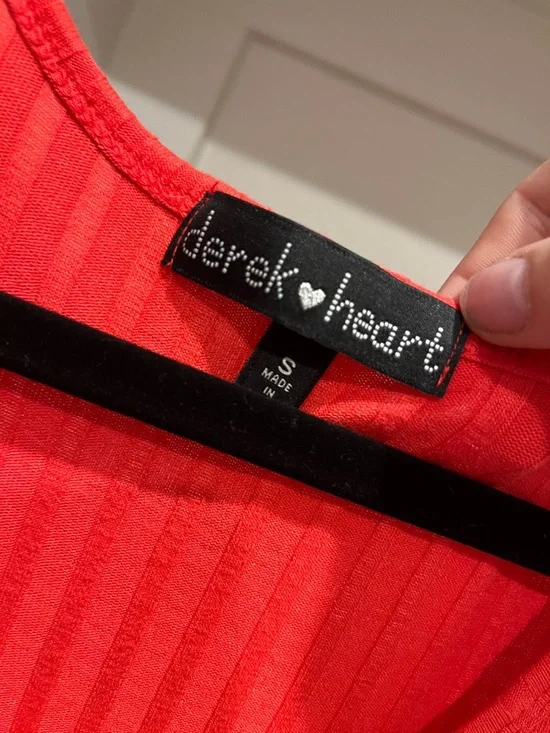 Derek Heart Tank Ribbed Maxi Dress - Coral pink - Picture 2 of 5